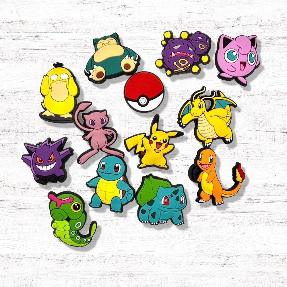 13Pc Pokémon Croc Charm Bundle | Crocs | Shoe Charms | Kid Charms |